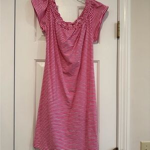 Vineyard Vines Pink and White Striped Mini Dress